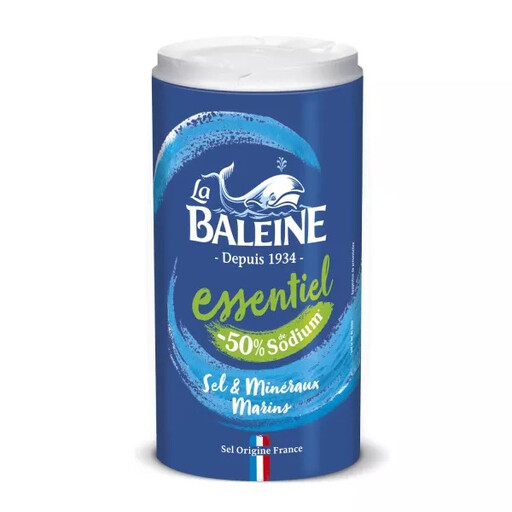 La Baleine Sea Salt – 50% Sodium, 350 g