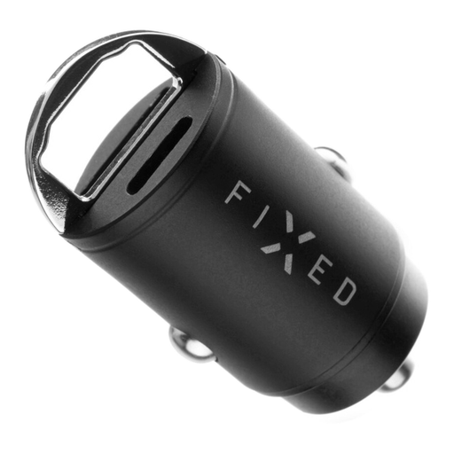 FIXED 30W USB-C/USB Car Charger, Black