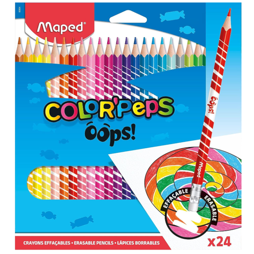 Maped Couleur Oops Color'Peps Crayons de Couleur Effa?ables