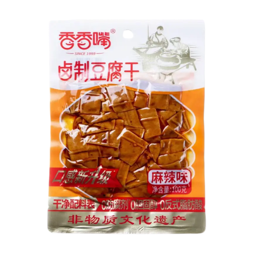 Xiang Xiang Zui Braised Tofu Snack, Sichuan Mala Flavor, 100g