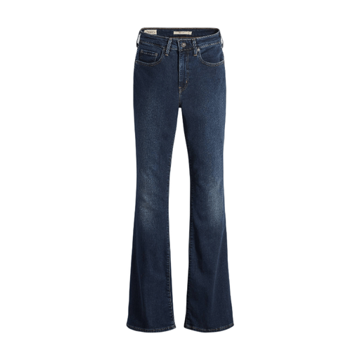 LEVI'S 726 High Rise Flare Jeans Dark Indigo Worn In - Dark Wash