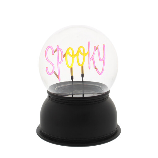 Festive 14cm Battery-Operated Spooky Lit Globe
