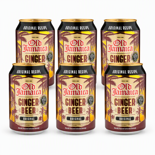 Old Jamaica Ginger Beer Can 330 ml (Pack of 6)