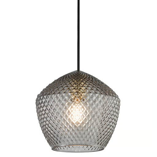 Suspension ORBIFORM en verre fumé et laiton