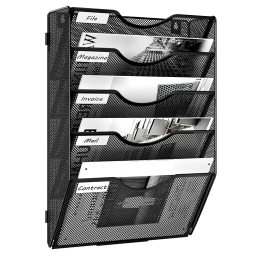 Senhoglb three-tier A4 wall file organiser