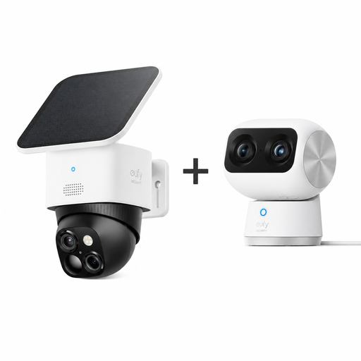 eufy kit with Indoor Cam S350 and outdoor SoloCam S340