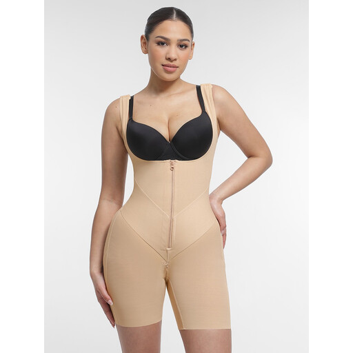Feelingirl Fajas U-Shaped Firm Control Ganzkörper-Shapewear M Hautfarbe