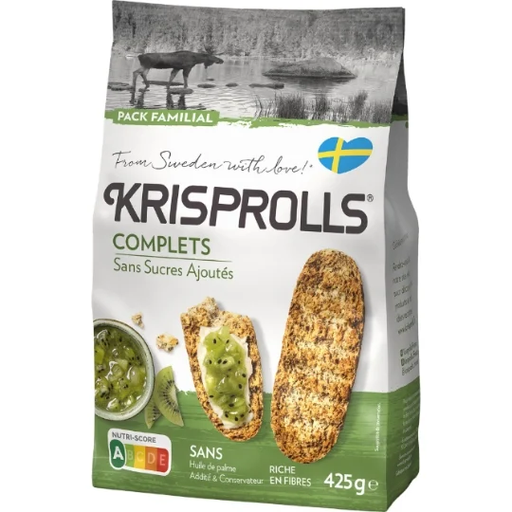 KRISPROLLS Pains Suédois Complets Sans Sucres Ajoutés