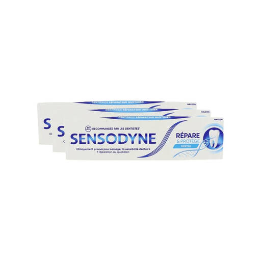 Sensodyne Repair & Protect Cool Mint Toothpaste 75ml - Pack of 3
