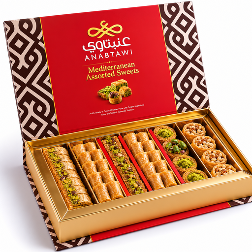 ANABTAWI Assorted Baklava Classic Red Box 250g