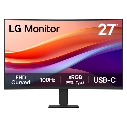 LG 27U421A Curved FHD Monitor