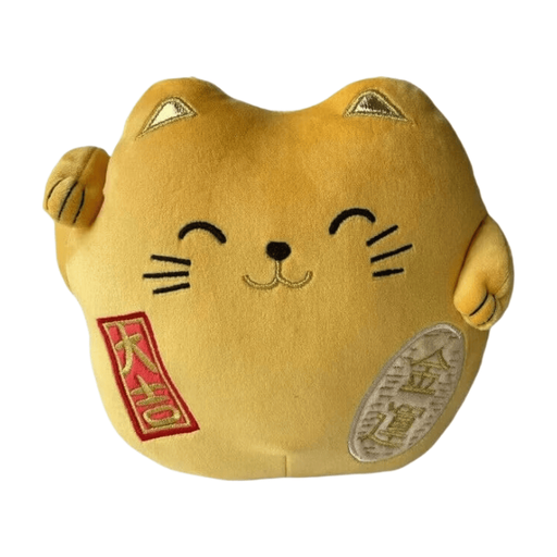 WT&T Peluche Kawaii Maneki Neko Gold Lucky Cat Plush Toy 40 cm