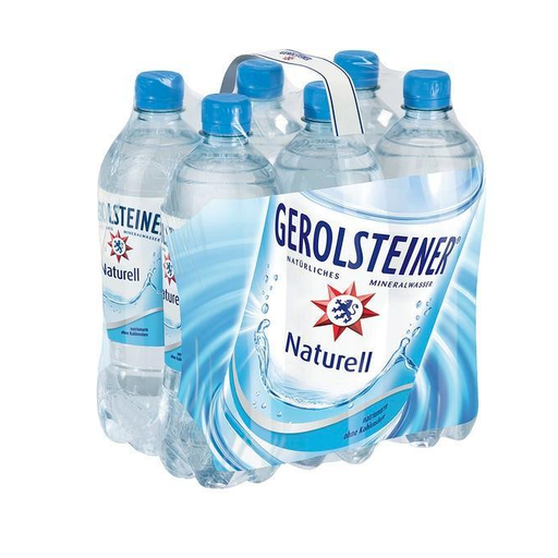 Gerolsteiner Naturell 无气矿泉水 6 瓶 × 0.75 升