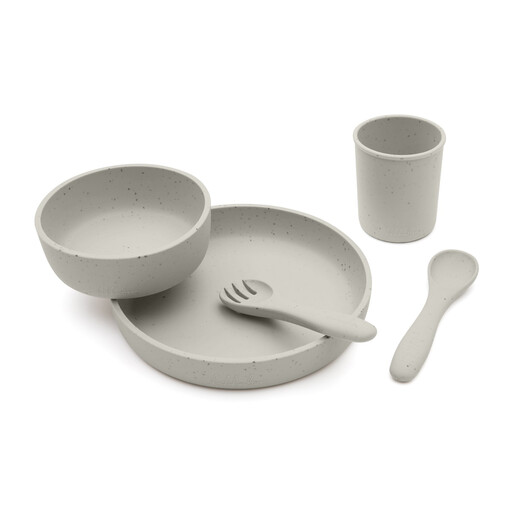 Kikka boo Feeding Set 5 Pieces Platinum Silicone Sand
