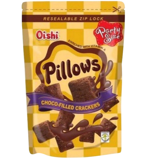 Oishi Pillows Choco-Filled Crackers