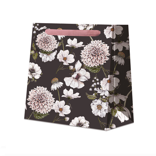Toasted Crumpet Blanc Cocoa Small Gift Bag with a delicate floral print.