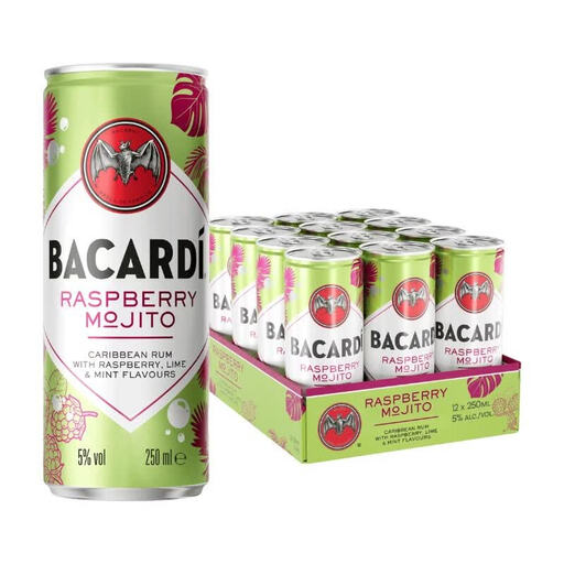Bacardi Raspberry Mojito RTD 25cl