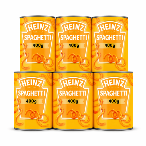 Heinz Spaghetti in Tomato Sauce, six 400g cans