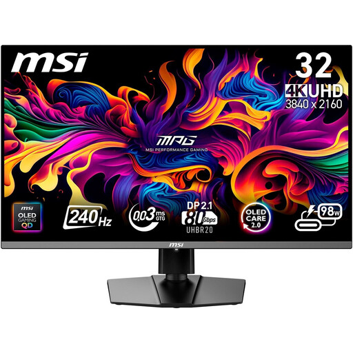 MSI MPG 322URXDE QD-OLED Gaming Monitor