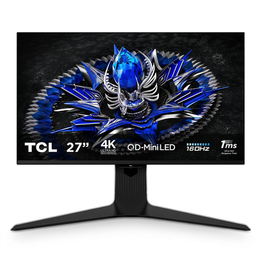 TCL R83 27R83U Computer Monitor 4K Ultra HD QLED Black 160Hz