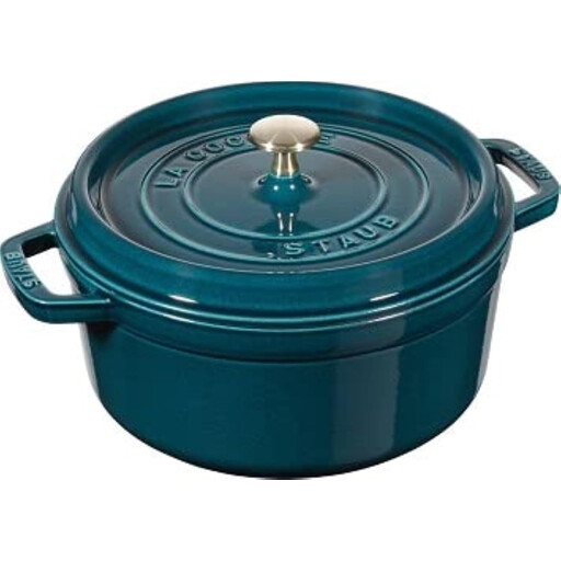 STAUB Cocotte, Round 24 cm, 3.8 L, Petrol Blue