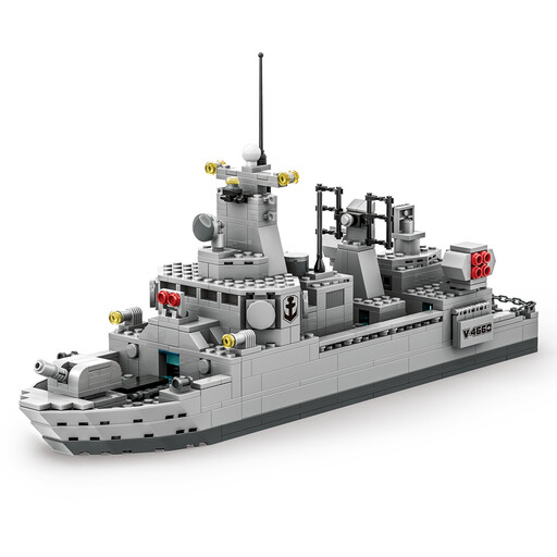 WANGE Destroyer 533-piece building block set for hobby builders