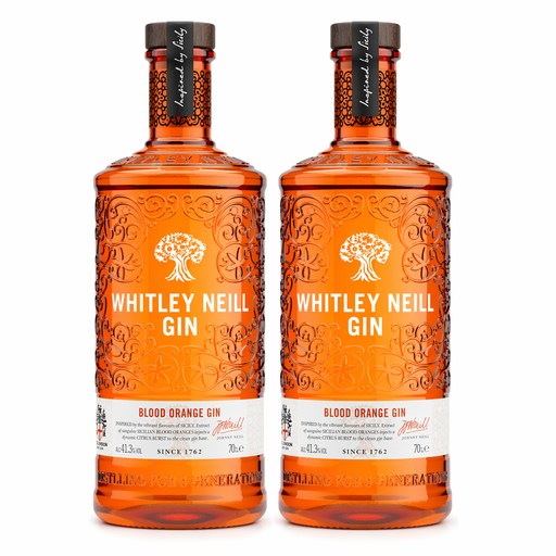 Pack of 2 Whitley Neill Blood Orange Gin 70cl