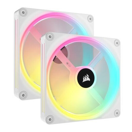 Corsair iCUE LINK QX140 RGB Computer Case Fan 14cm White 2-Pack