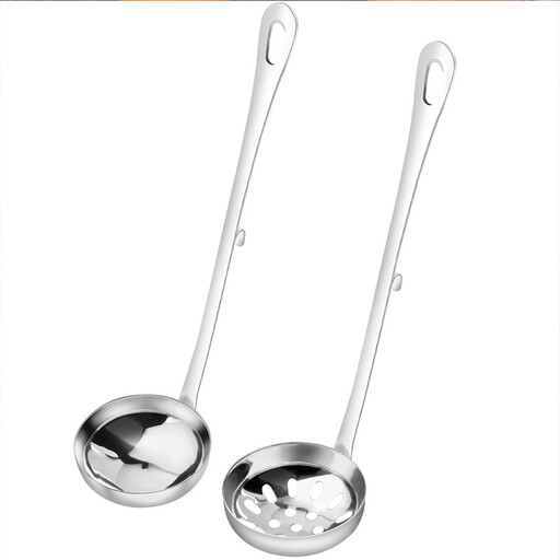 Maxcook Set van 2 - RVS Soeplepel en Schuimspaan