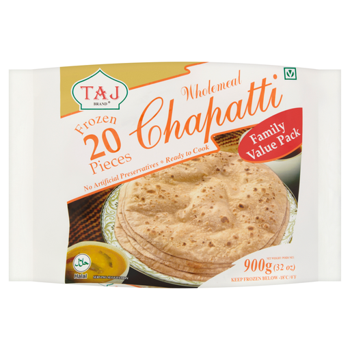 Taj Family Pack Chappati, 20 pieces, 900g