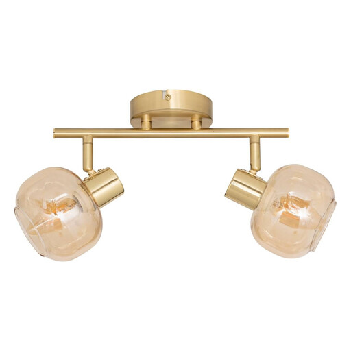 Atmosphera Pilia Wall Light with Amber Glass