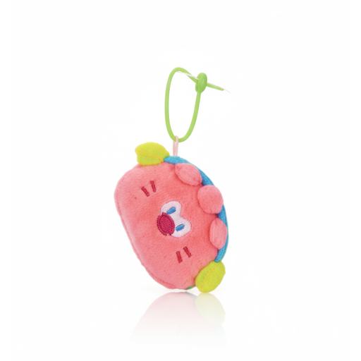 Porte-monnaie peluche en forme de chat rose