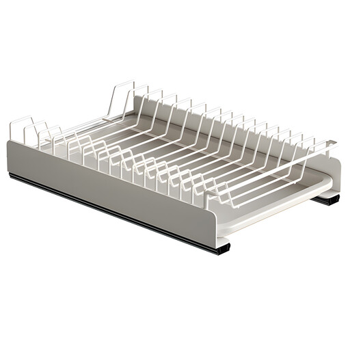 VIVREAL Pull-out Dish Rack with drain tray