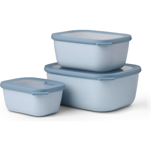 Mepal Cirqula Rectangular Multi Bowl Set - 3 pcs
