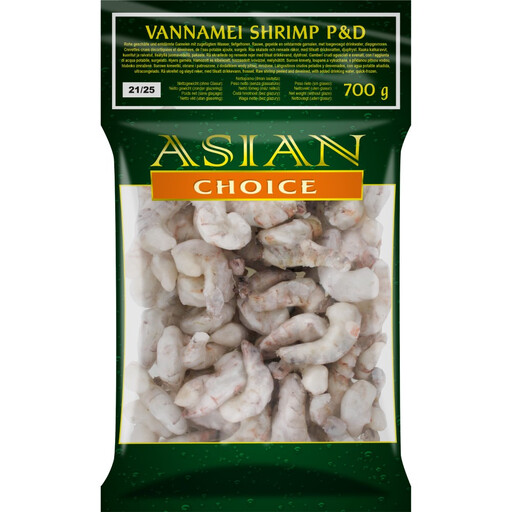Asian Choice Vannamei Prawns P&D 71/90 700 g