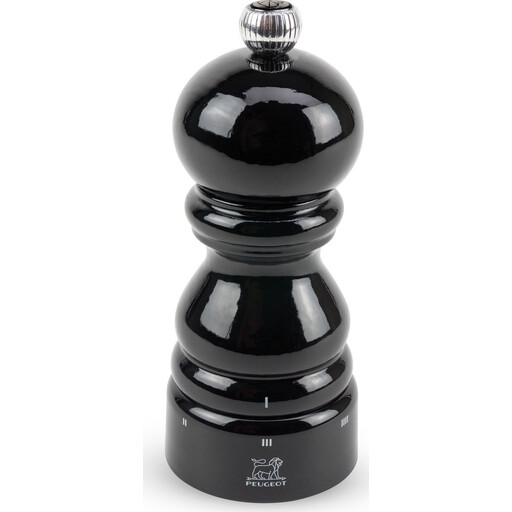 Peugeot Paris Pepper Mill - 12cm, Black Lacquered Wood