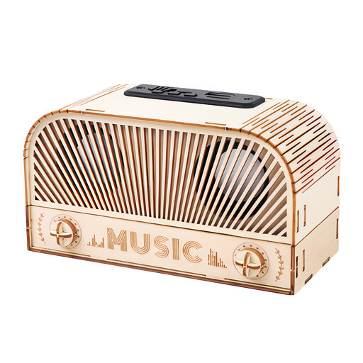 MIMI DIY Wooden Bluetooth Speaker 3D Puzzle Model Gift for Adults
