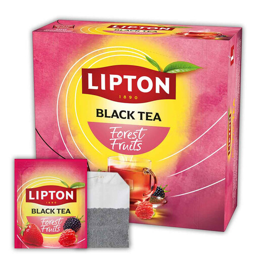 Gift set of 100 Lipton red fruits tea bags