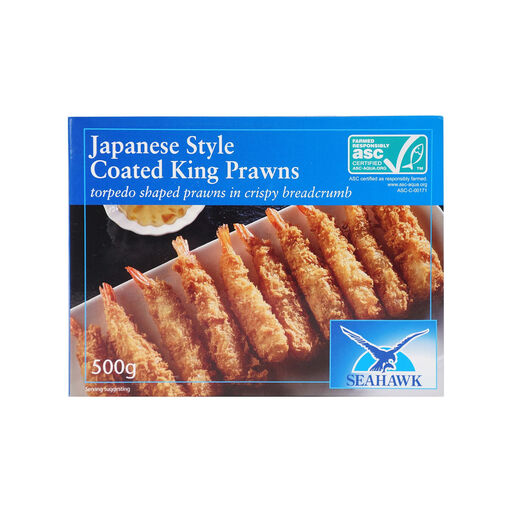 Seahawk Japanese Style Crumbed Torpedo King Prawns