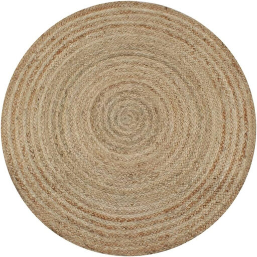 vidaXL Rond Jute Vloerkleed - 150 cm, Naturel