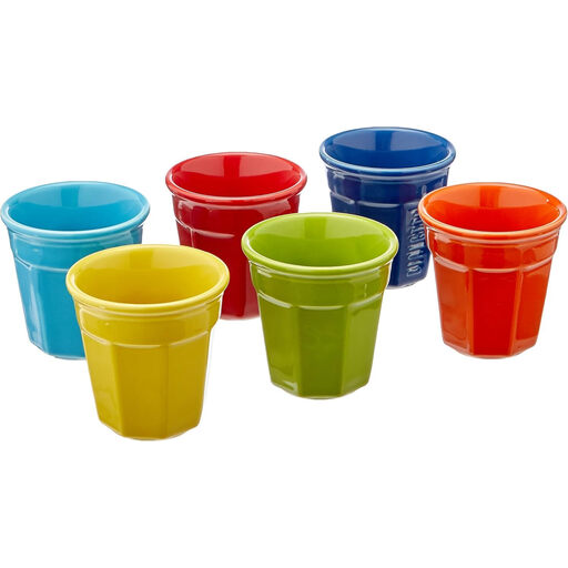 Bialetti SET 6 BICCHIERINI OCTAGONAL MULTICOLOR