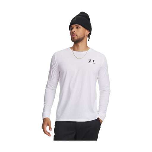Under Armour men’s white long-sleeve T-shirt Sportstyle Collection size L