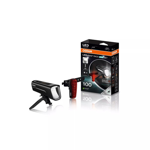 OSRAM RACE 100 SET - Rechargeable Bike Light Set