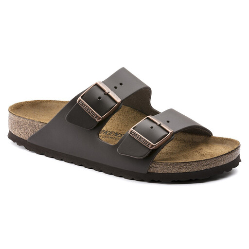BIRKENSTOCK Arizona Natural Leather Dark Brown