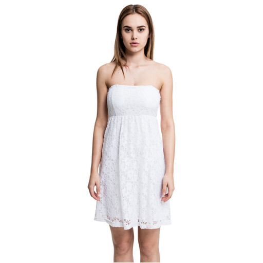 Urban Classics Ladies Laces Dress white S