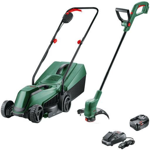 Bosch 18V Lawnmower and Trimmer Set