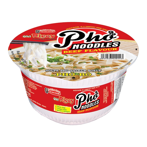 Oh Ricey Bowl Beef Flavour Noodles Bowl 71g