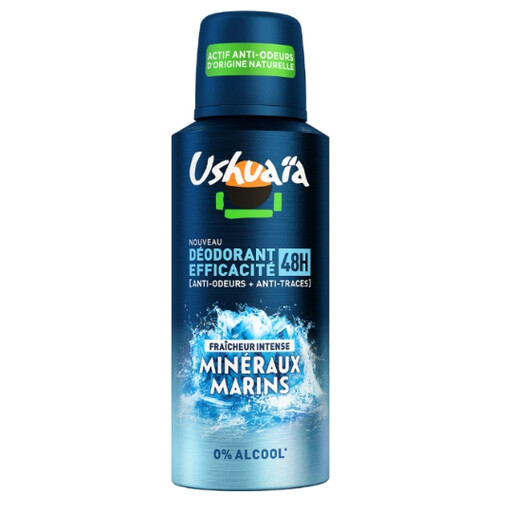 USHUAÏA Men's Deodorant Spray 48h Alcohol-Free