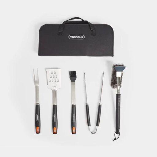 VonHaus 5 Piece BBQ Tool Set with Bag