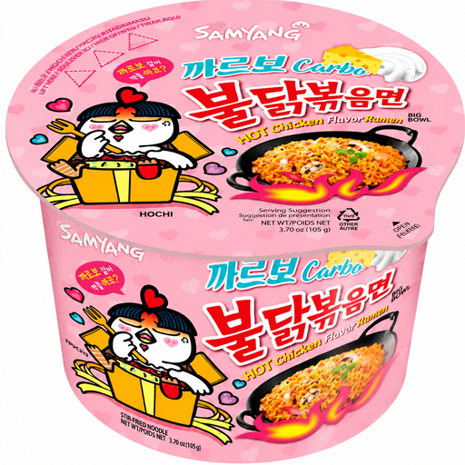 Samyang Hot Chicken Flavor Ramen Carbonara Big Cup